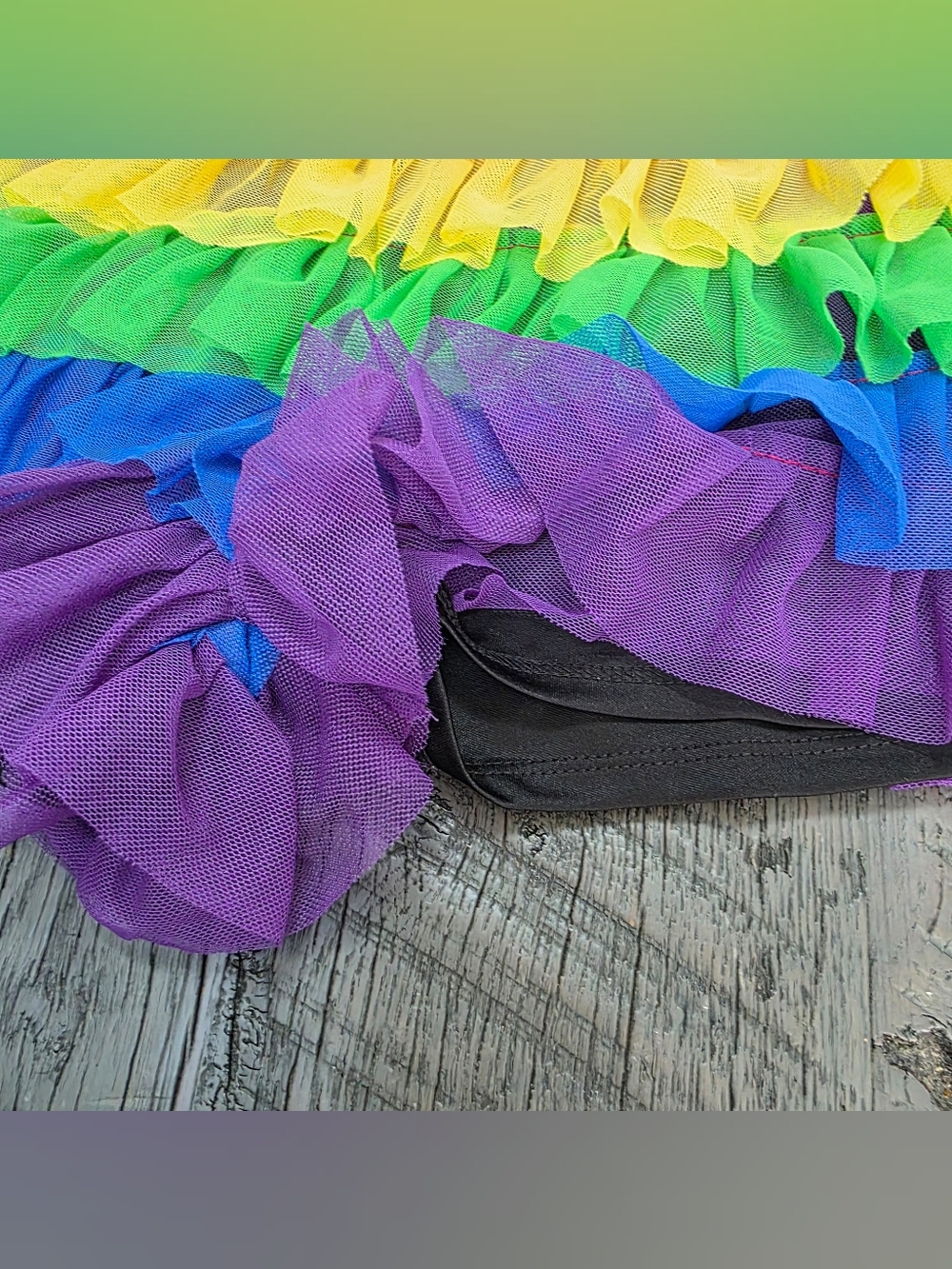 Nwt PRIDE Target & JOY Rainbow Ruffle Mini Short Size Large - Picture 6 of 8
